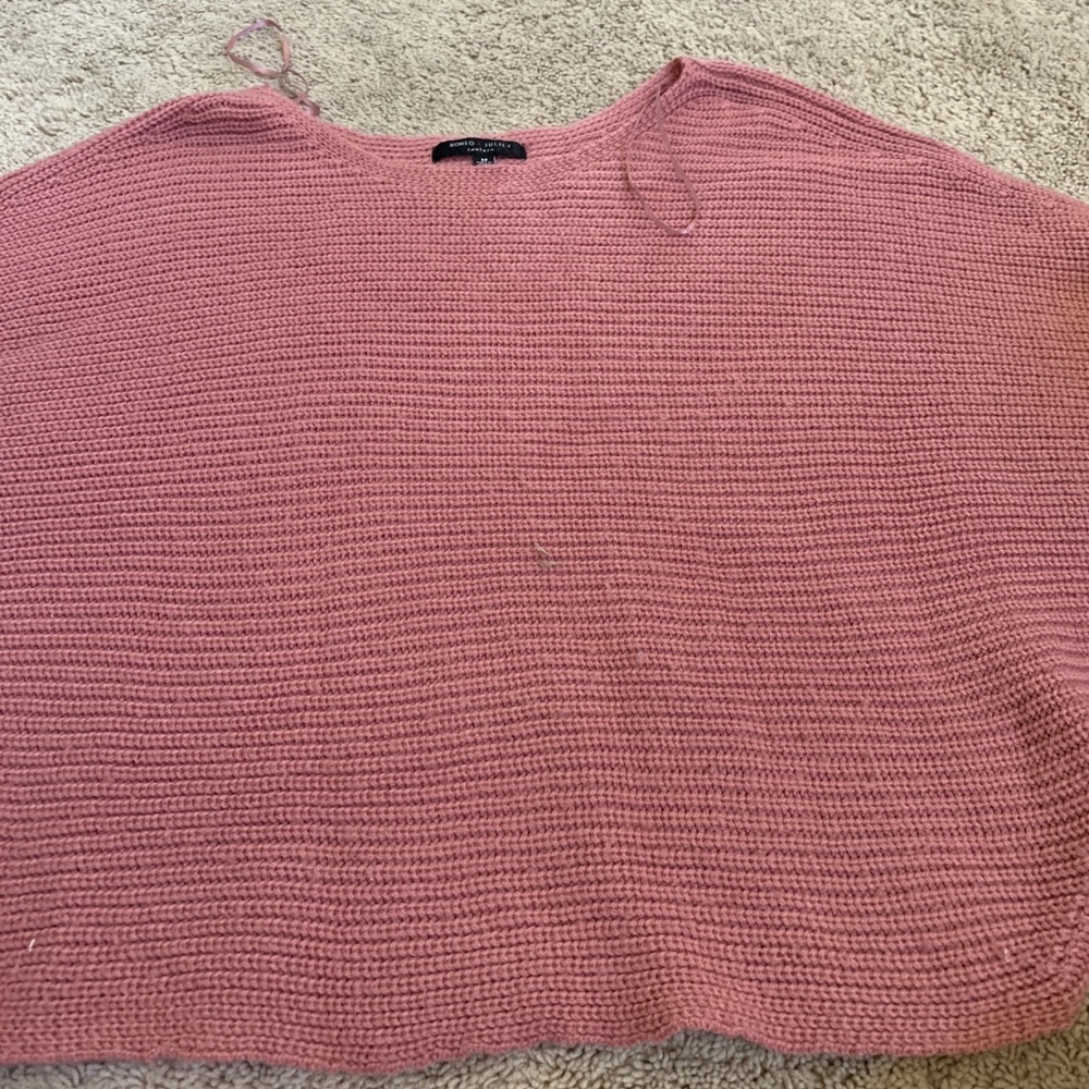 Pink knit sweater